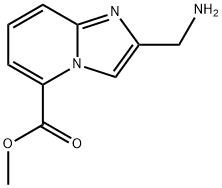 methyl 2-(aminomethyl)imidazo[1,2-a]pyridine-5-carboxylate Struktur