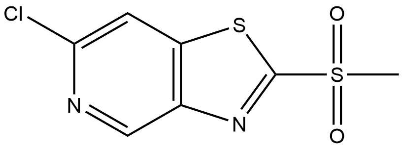 6-chloro-2-(methylsulfonyl)thiazolo[4,5-c]pyridine Struktur