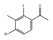 Ethanone, 1-(4-bromo-2-fluoro-3-methylphenyl)- Struktur