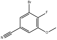 Benzonitrile, 3-bromo-4-fluoro-5-methoxy- Struktur