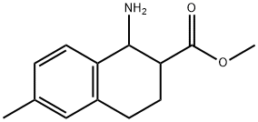 methyl 1-amino-6-methyl-1,2,3,4-tetrahydronaphthalene-2-carboxylate Struktur