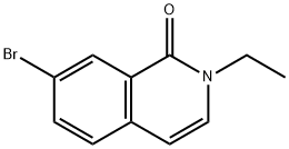 7-bromo-2-ethyl-1,2-dihydroisoquinolin-1-one Struktur