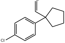 Cyclopentanecarboxaldehyde, 1-(4-chlorophenyl)- Struktur