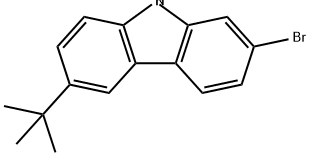 9H-Carbazole, 2-bromo-6-(1,1-dimethylethyl)- Struktur