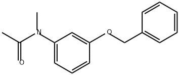 Acetamide, N-methyl-N-[3-(phenylmethoxy)phenyl]- Struktur