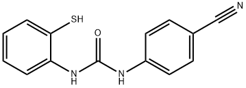 Urea, N-(4-cyanophenyl)-N'-(2-mercaptophenyl)- Struktur