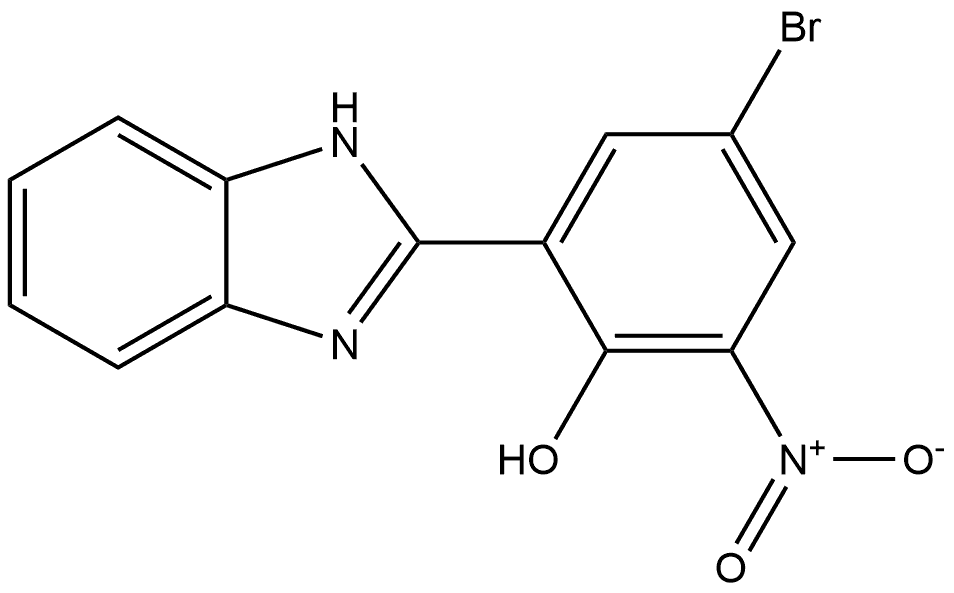 2-(1H-benzimidazol-2-yl)-4-bromo-6-nitrophenol Struktur