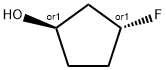 trans-3-fluorocyclopentan-1-ol Struktur