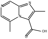 Imidazo[1,2-a]pyrazine-3-carboxylic acid, 2,5-dimethyl- Struktur