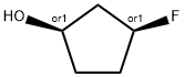 cis-3-fluorocyclopentan-1-ol Struktur