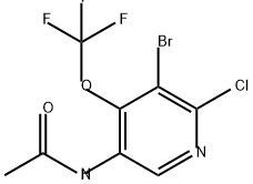 Acetamide, N-[5-bromo-6-chloro-4-(trifluoromethoxy)-3-pyridinyl]- Struktur