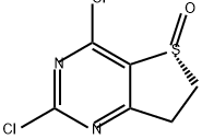 Thieno[3,2-d]pyrimidine, 2,4-dichloro-6,7-dihydro-, 5-oxide, (5R)- Struktur