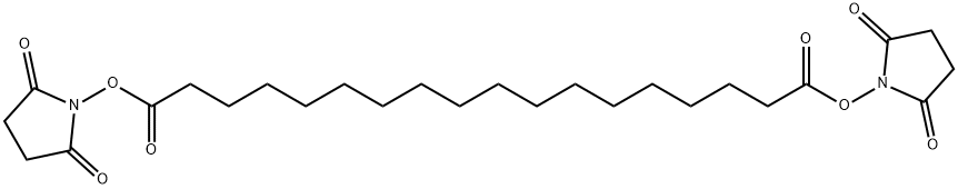 Bis(2,5-dioxopyrrolidin-1-yl) octadecanedioate Struktur