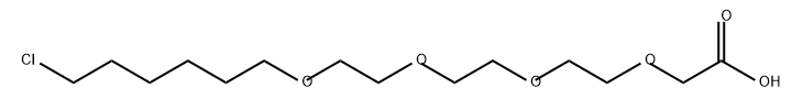 Acetic acid, 2-[2-[2-[2-[(6-chlorohexyl)oxy]ethoxy]ethoxy]ethoxy]- Struktur