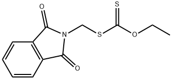 Carbonodithioic acid, S-[(1,3-dihydro-1,3-dioxo-2H-isoindol-2-yl)methyl] O-ethyl ester Struktur