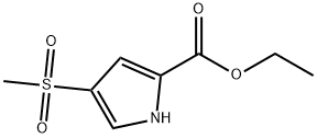 Ethyl 4-(methylsulfonyl)-1H-pyrrole-2-carboxylate Struktur