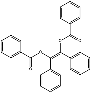 (Z)-Stilbene-α,β-diol α,β-dibenzoate Struktur