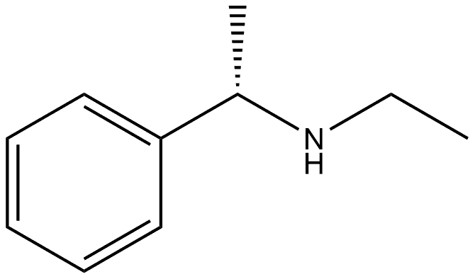 Benzenemethanamine, N-ethyl-α-methyl-, (αS)- Struktur