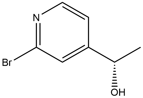 4-Pyridinemethanol, 2-bromo-α-methyl-, (αS)- Struktur