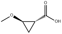 Cyclopropanecarboxylic acid, 2-methoxy-, (1R,2R)- Struktur