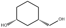 Cyclohexanemethanol, 3-hydroxy-, (1S,3R)- Struktur