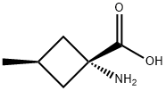 Cyclobutanecarboxylic acid, 1-amino-3-methyl-, cis- Struktur