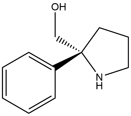 (R)-(2-phenylpyrrolidin-2-yl)methanol Struktur