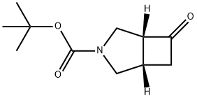 3-Azabicyclo[3.2.0]heptane-3-carboxylic acid, 6-oxo-, 1,1-dimethylethyl ester, (1S,5R)- Struktur