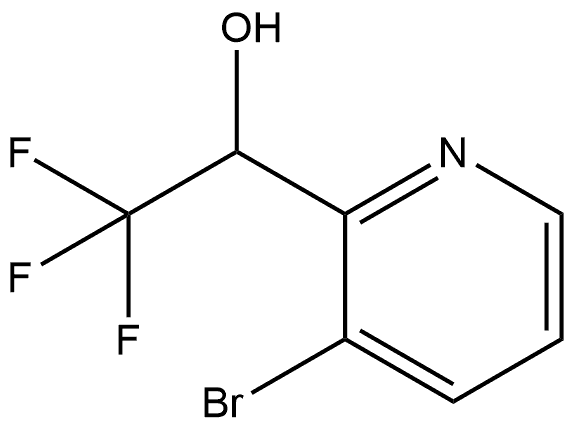 2-Pyridinemethanol, 3-bromo-α-(trifluoromethyl)- Struktur