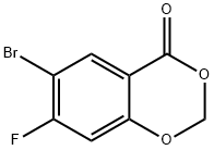 6-Bromo-7-fluoro-4H-benzo[d][1,3]dioxin-4-one Struktur