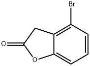 4-Bromo-3H-benzofuran-2-one Struktur