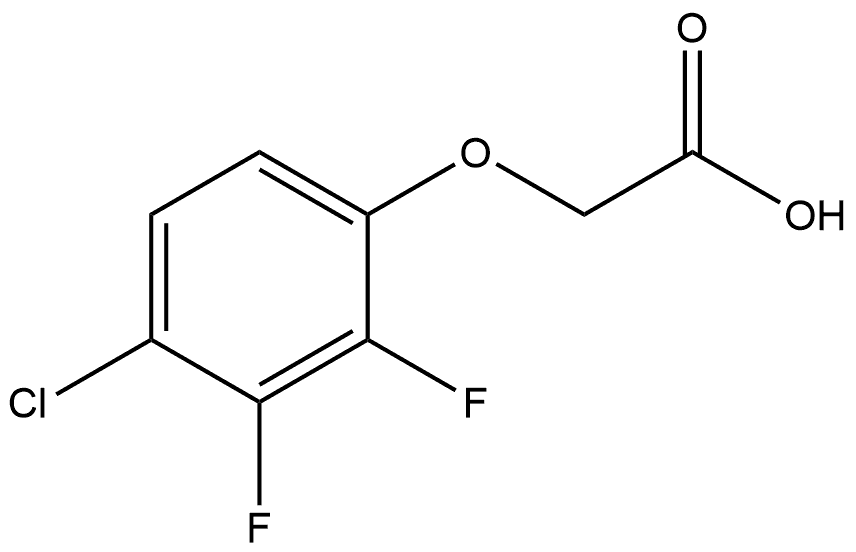 2-(4-chloro-2,3-difluorophenoxy)acetic acid Struktur