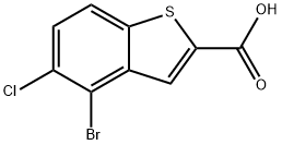 Benzo[b]thiophene-2-carboxylic acid, 4-bromo-5-chloro- Struktur