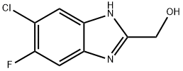 6-Chloro-5-fluoro-1H-benzimidazole-2-methanol Struktur