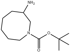 1(2H)-Azocinecarboxylic acid, 3-aminohexahydro-, 1,1-dimethylethyl ester Struktur