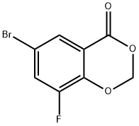 6-Bromo-8-fluoro-4H-benzo[d][1,3]dioxin-4-one Struktur