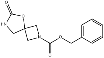 5-Oxa-2,7-diazaspiro[3.4]octane-2-carboxylic acid, 6-oxo-, phenylmethyl ester Struktur