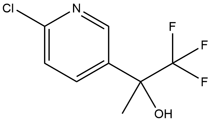 6-Chloro-α-methyl-α-(trifluoromethyl)-3-pyridinemethanol Struktur