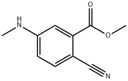 Methyl 5-(methylamino)-2-cyanobenzoate Struktur