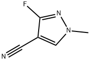 1H-Pyrazole-4-carbonitrile, 3-fluoro-1-methyl- Struktur