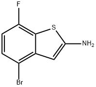 Benzo[b]thiophen-2-amine, 4-bromo-7-fluoro- Struktur