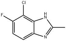 4-Chloro-5-fluoro-2-methyl-1H-benzimidazole Struktur