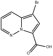 5-bromopyrrolo[1,2-b]pyridazine-7-carboxylic acid Struktur