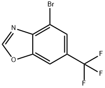 4-Bromo-6-(trifluoromethyl)-1,3-benzoxazole Struktur