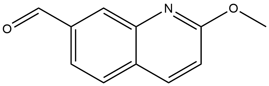 2-Methoxy-7-quinolinecarboxaldehyde Struktur