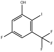 5-Fluoro-2-iodo-3-(trifluoromethyl)phenol Struktur