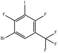 5-Bromo-2,4-difluoro-3-iodobenzotrifluoride Struktur