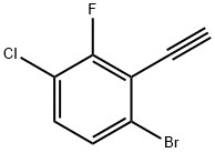 6-Bromo-3-chloro-2-fluorophenylacetylene Struktur