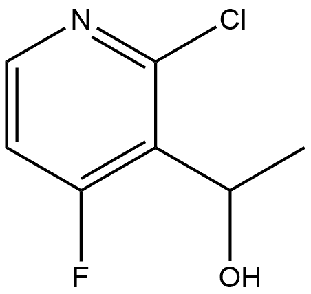 3-Pyridinemethanol, 2-chloro-4-fluoro-α-methyl- Struktur