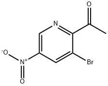 2-Acetyl-3-bromo-5-nitropyridine Struktur